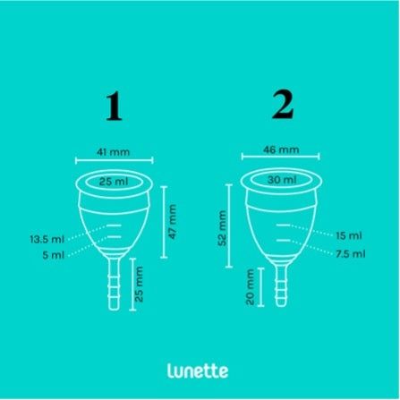 Менструальна чаша Lunette розмір 1