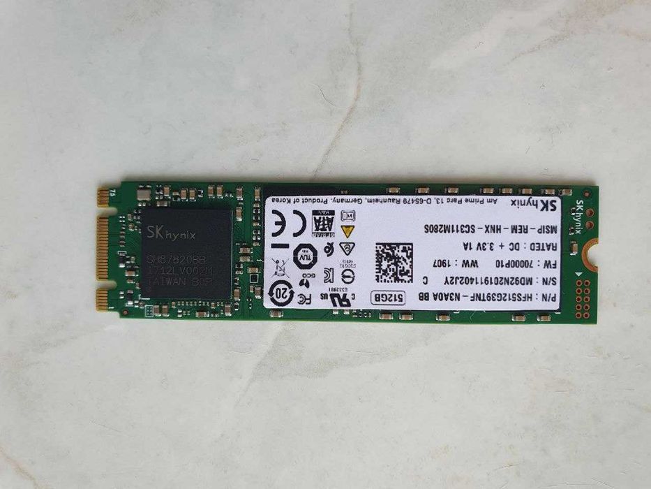 Несправний! SSD SATA M.2 512GB SK Hynix | Під відновлення  | На запчастини