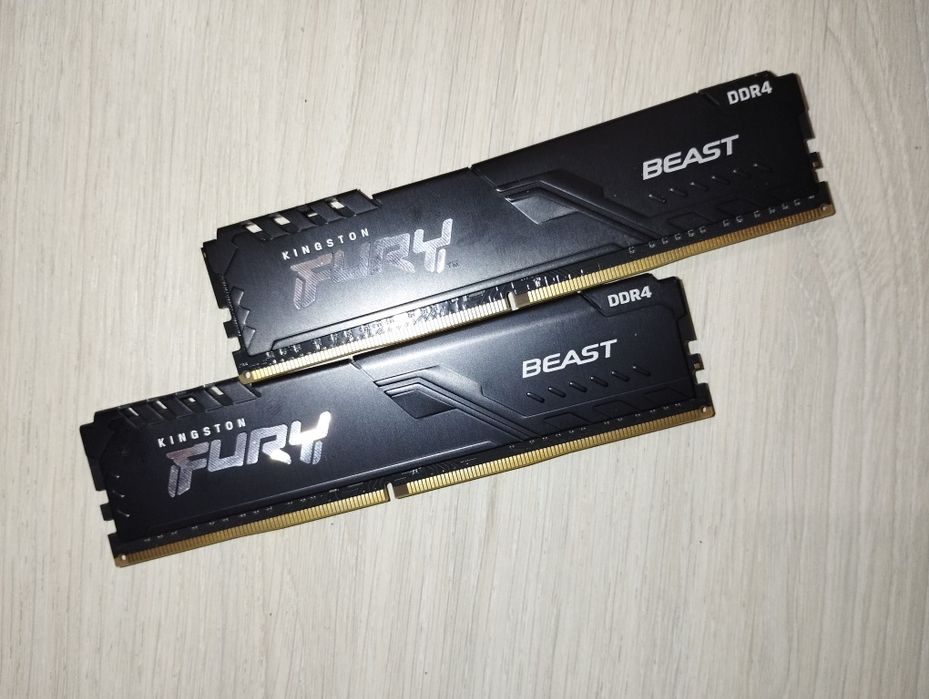 Б/У - Kingston Fury Beast ddr4 2x8gb 3600mHz