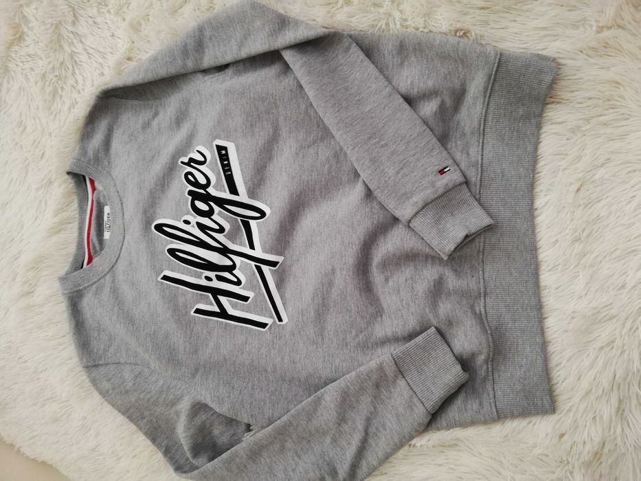 bluza Tommy Hilfiger S M L szara 36 38 40