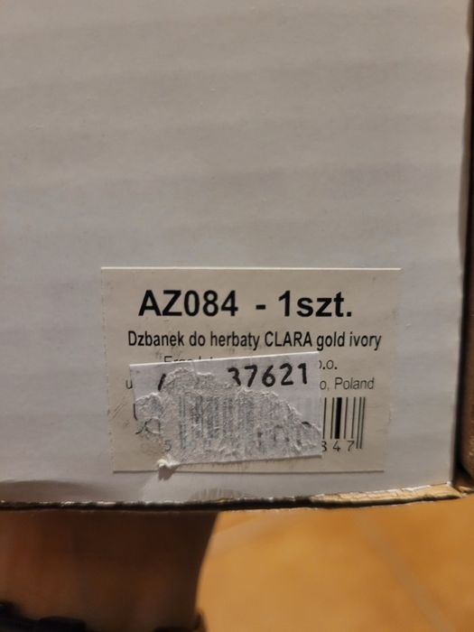 Nowy serwis porcelanowy Villa Italia Clara Gold Ivory 2 os. Dzbanek
