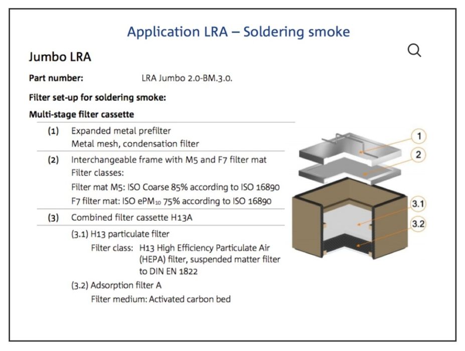 Мобильная система фильтр вытяжки очистки воздуха Jumbo Filtertrolley 2