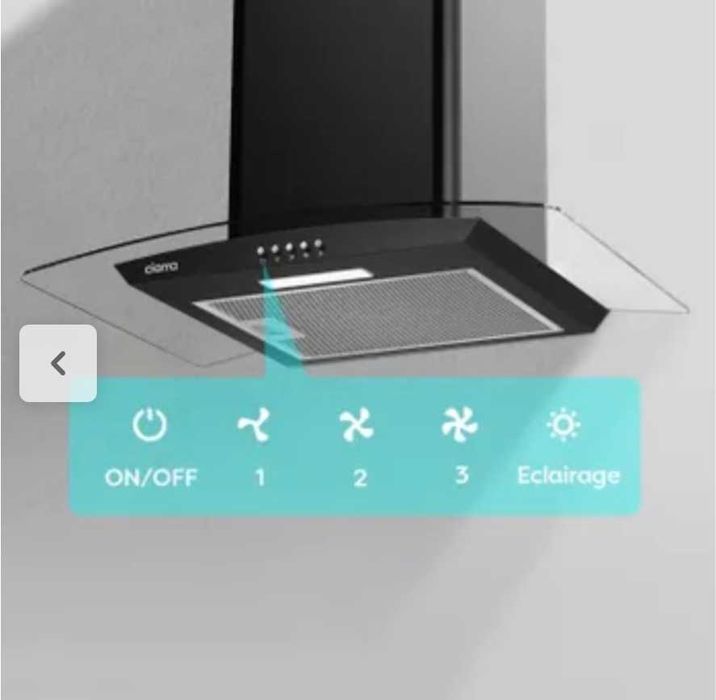Exauxtor de Parede de 60 cm e com classe energética A+++ novo