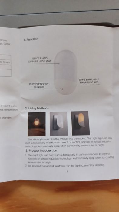 Lâmpada com sensores de luminosidade