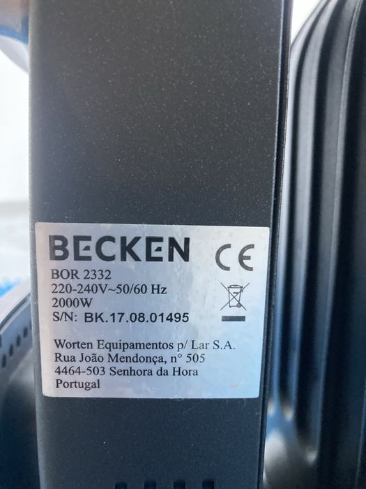 Aquecedor Óleo Becken 2000W