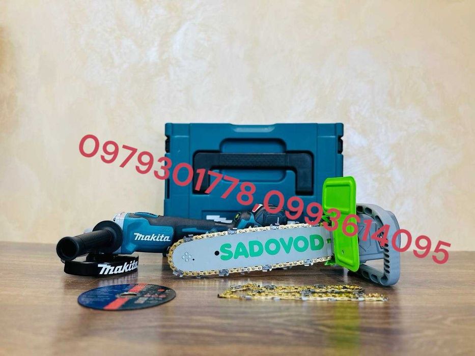 Акамуляторная Makita DGA404 36V/8Ah РУМУНІЯ + НАСАДКА SADOVOD