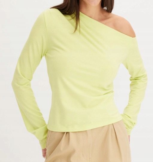 B.P.C bluzka asymetryczna limonkowa ^52/54