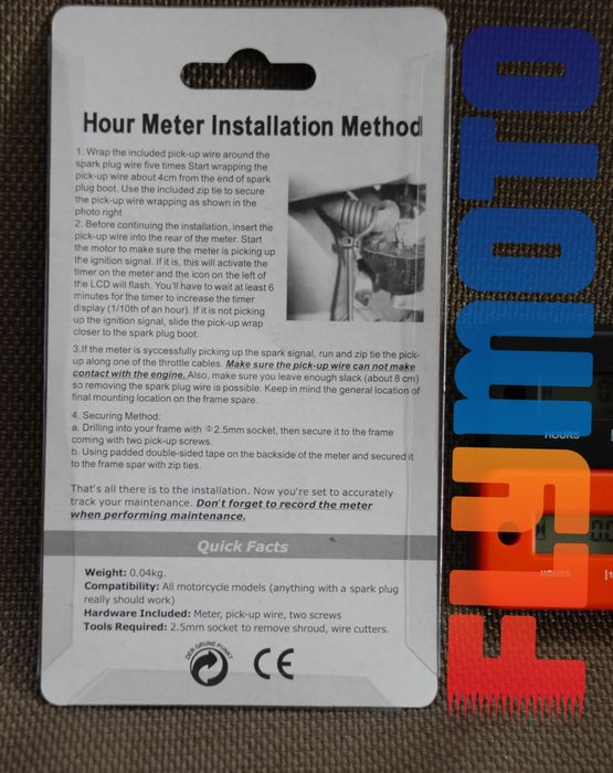 Лічильник мотогодин, счетчик моточасов, датчик наработки двигателя