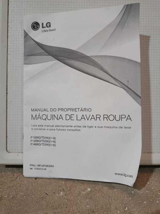 Tampo de máquina de lavar roupa LG