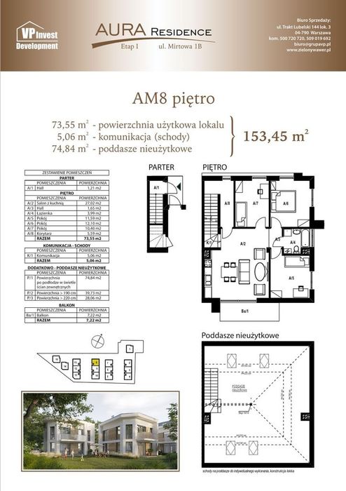 Lokal AM8 piętro| 113 m² przestrzeni | Bez PCC | Warszawa Wawer