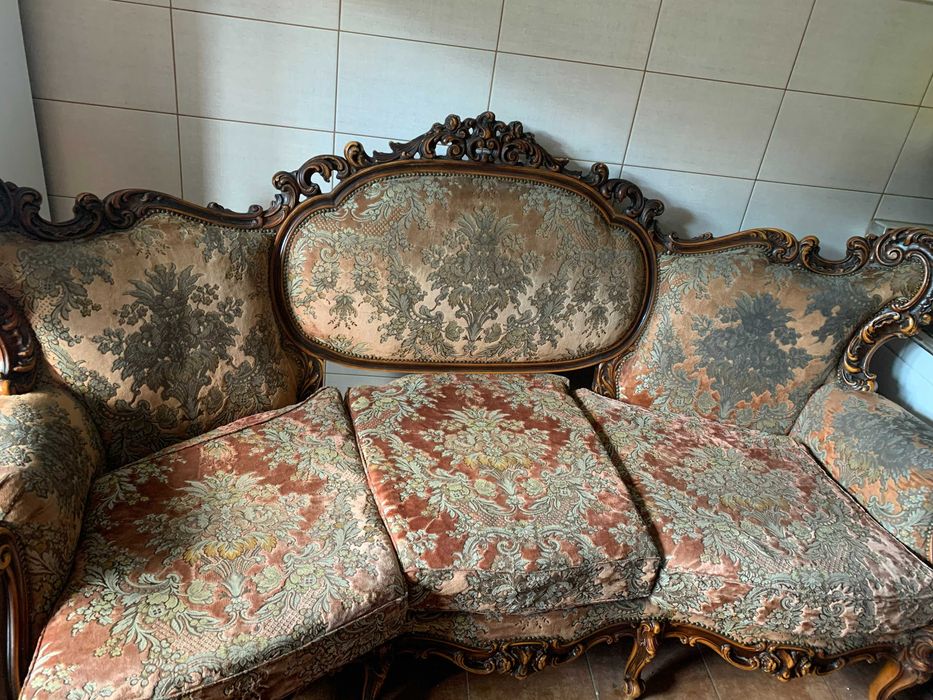 sofa antyk i dwa fotele