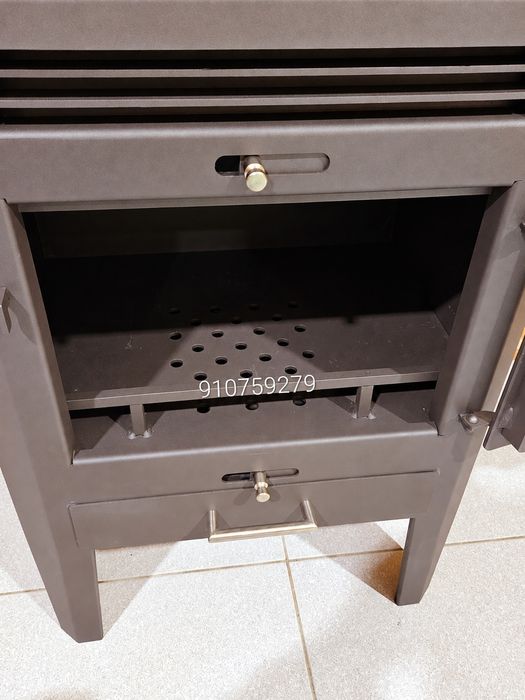 Salamandra Lenha NOVAS - 10.4Kw - FABRICADO PORTUGAL