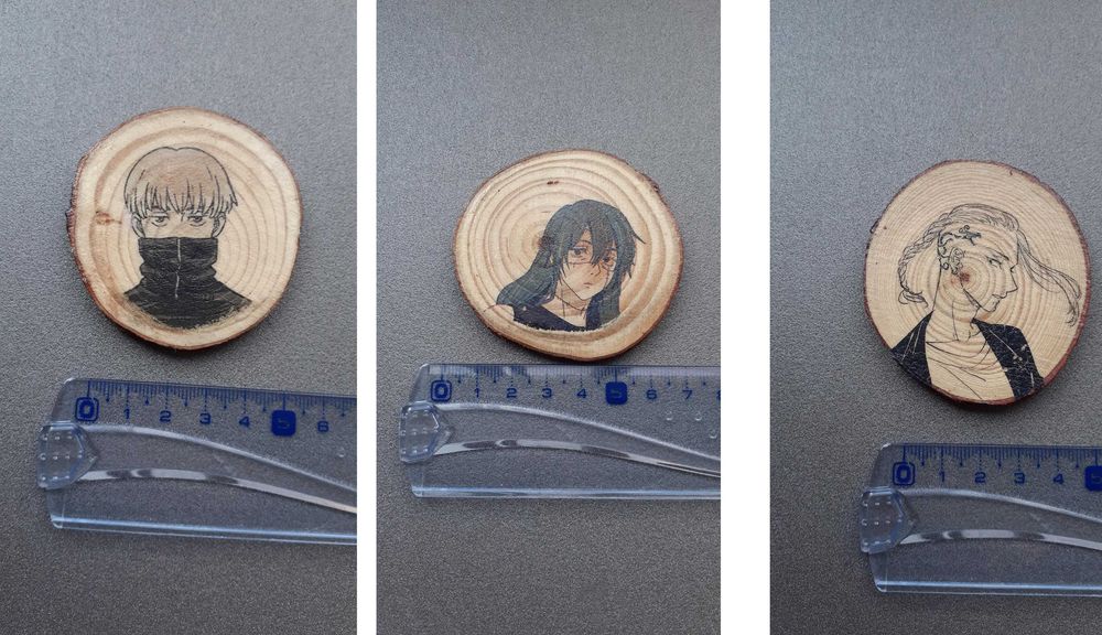 Decoração madeira anime jujutsu, hunterxhunter, chainsaw man