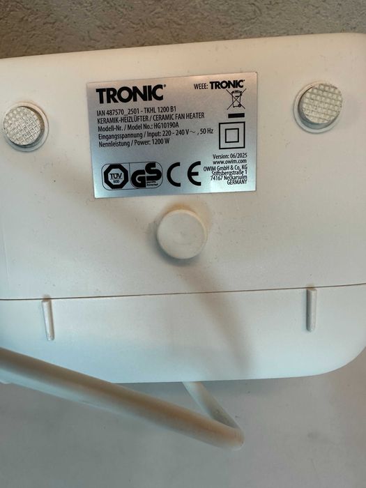 Керамічний обігрівач  та охолоджувач/ Тепловентилятор керамічний 1200 w