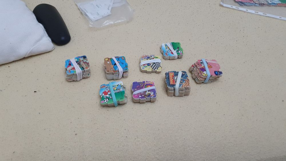 Coleção de Tazos matulokos matutano