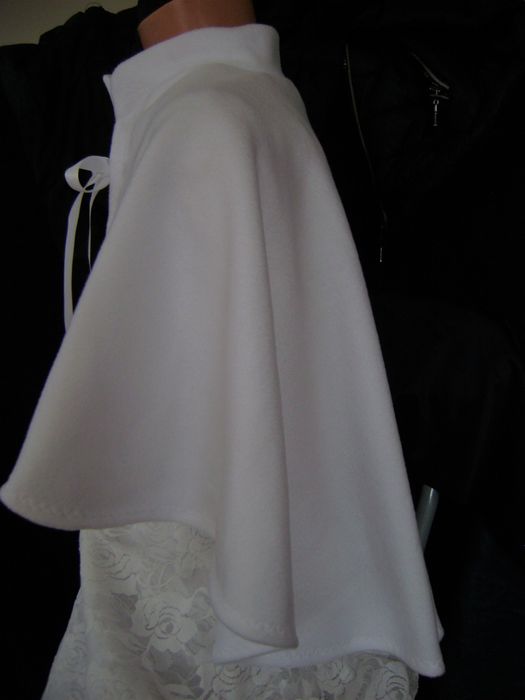 Peleryna biała komunia