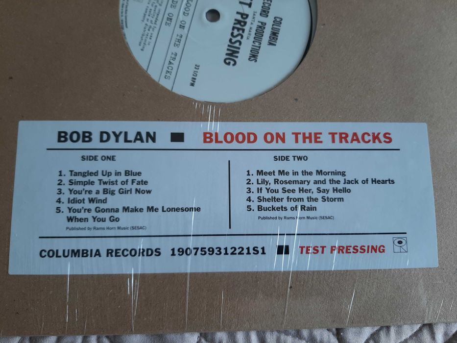 Bob Dylan - Blood On The Tracks Test pressing - Europa - Vinil LP