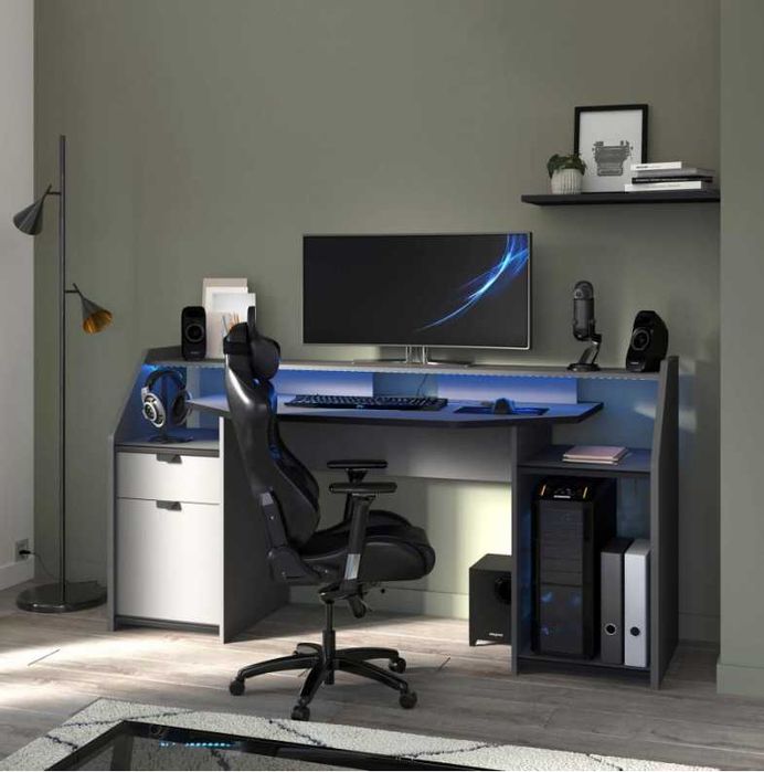 Secretária GAMER - 180cm /Estado Novo