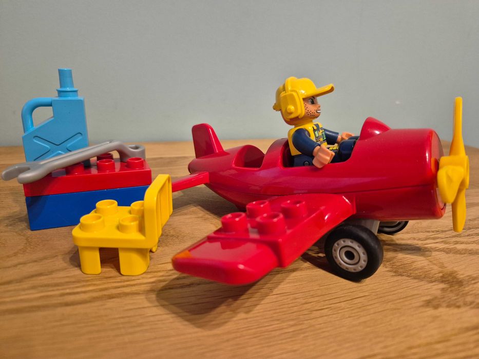 Lego duplo 2 zestawy koparka i samolot