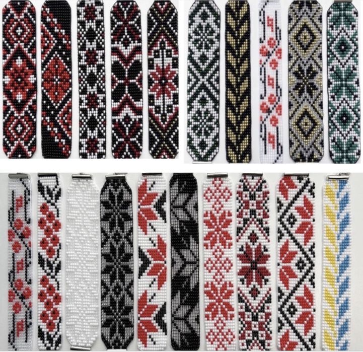 Чокери, браслети, набори з чеського бісеру