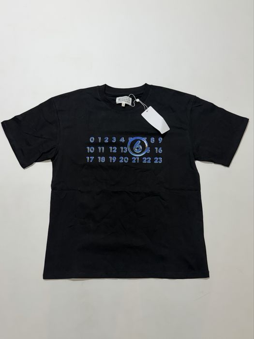 футболка Maison Margiela Blue Logo T-Shirt