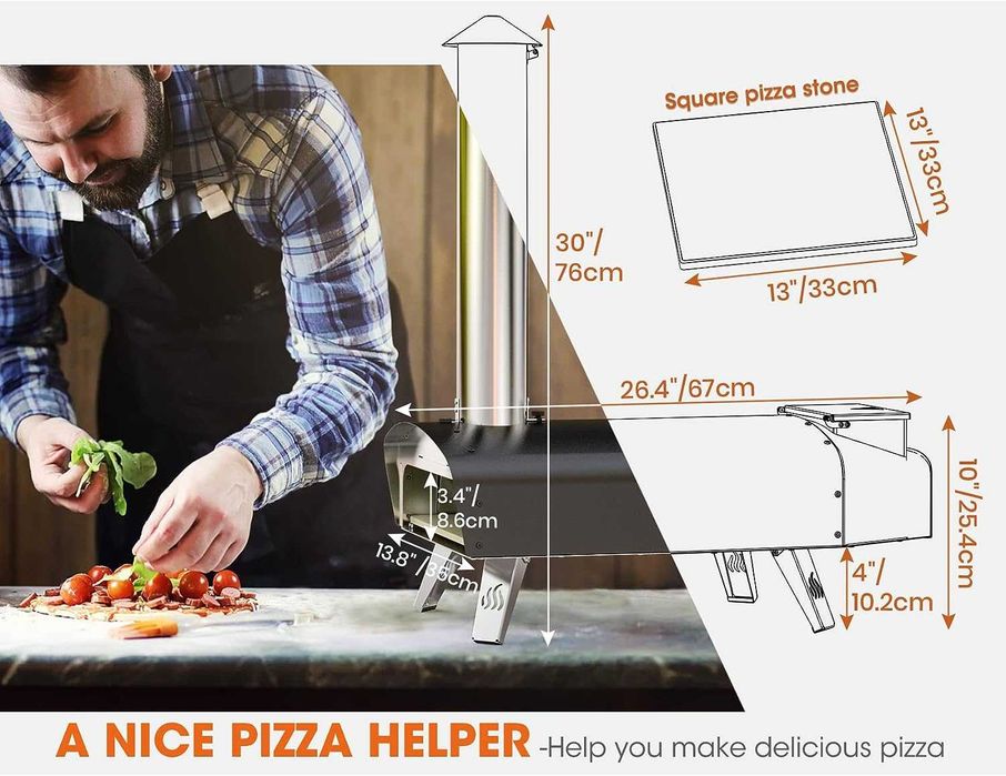 Piec do pizzy na pellet Mimiuo by onlyfire