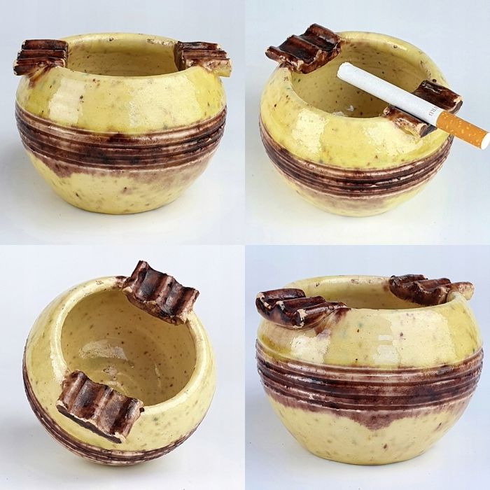 Stara Ceramiczna Popielniczka