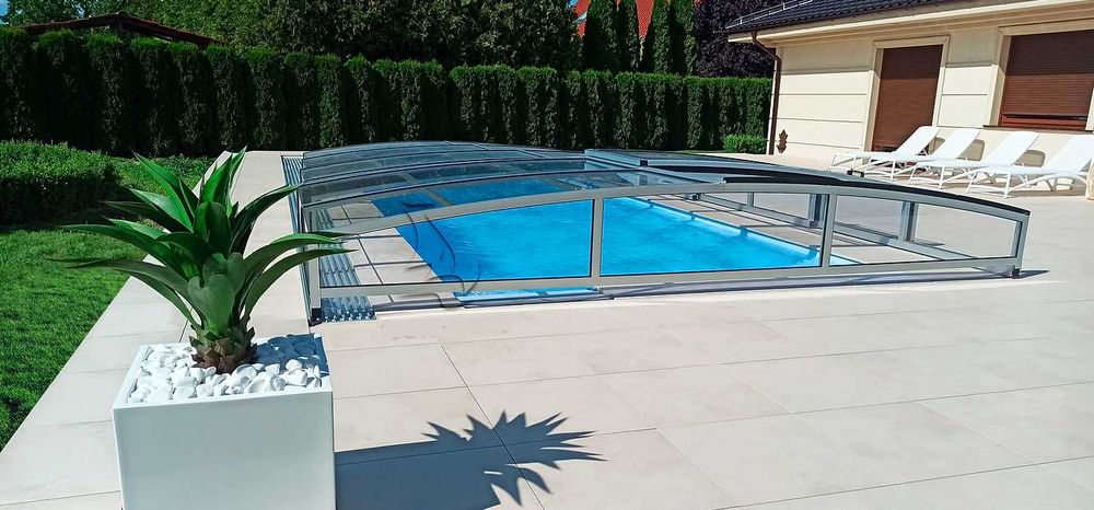 Zadaszenie basenowe Prestige 6,44 x 3,50 x 0,60m przykrycie gotowe !