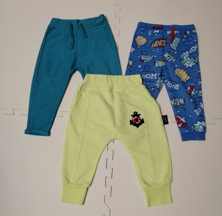 Spodnie dresowe chłopięce 3 szt  rozmiar 92