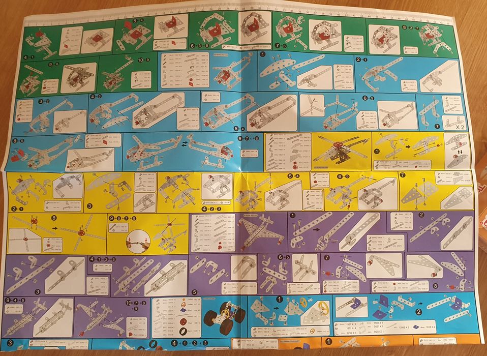 Klocki metalowe do skręcania konstrukcyjne 500 elem.