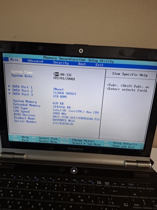 Ноутбук Packard Bell