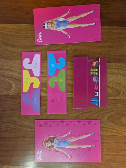 Barbie desfile de moda com massa de modelar