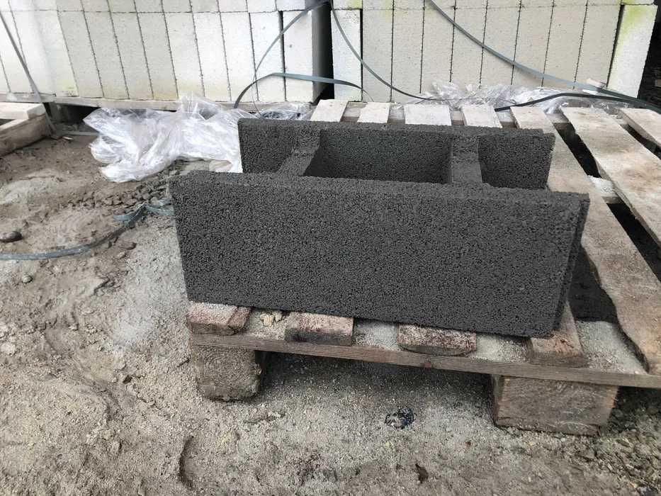 блоки незнімноі опалубки проливні та для колон газоблок