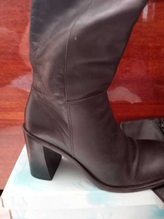 Сапоги  женские кожаные на овчине р  36. Сапоги кожаные  р  40