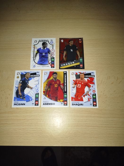 Lote 5 Cartas Match Attax All-Stars UEFA Euro 2024