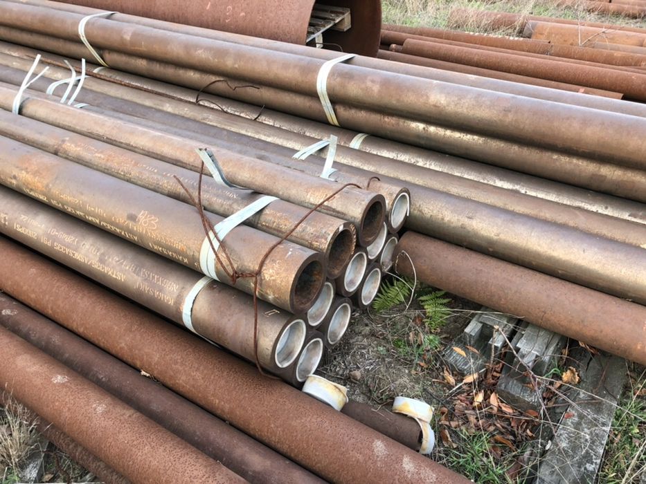 Rury stalowe 168,3 x 21,95 mm b/szw, gat. P-91 (1.4903), kotłowe