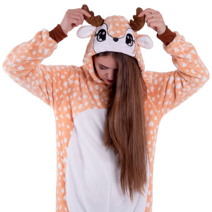 Piżama Kigurumi Kombinezon Przebranie Jelonek L 165-174 cm