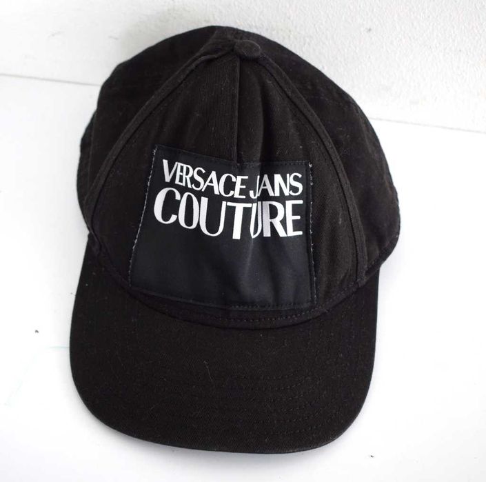 Versace Couture czarna czapka z daszkiem unisex