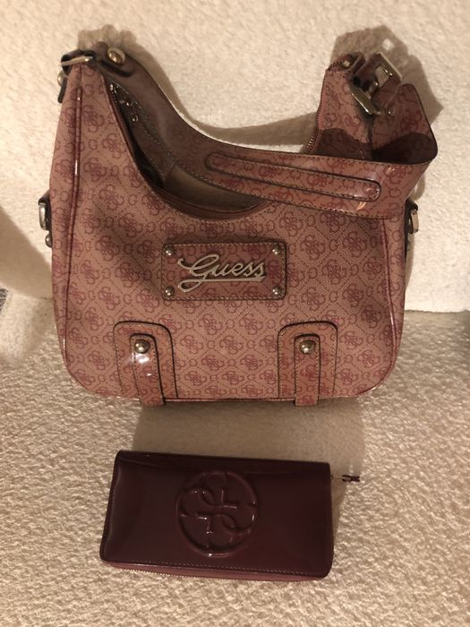Mala da GUESS & carteira/porta-moedas em bom estado