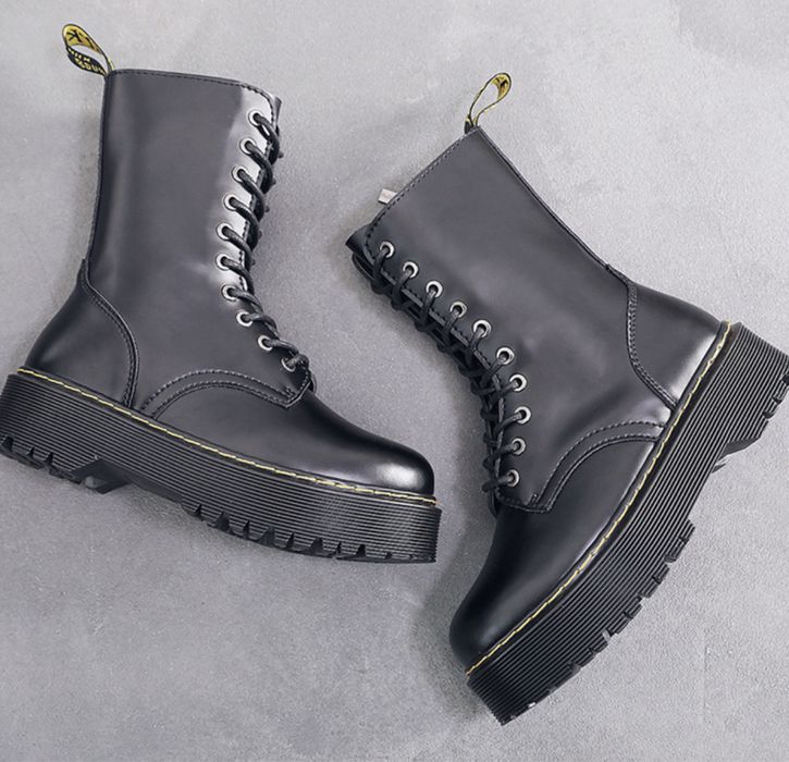 Glany platforma koturna workery goth punk jadon 10 oczek