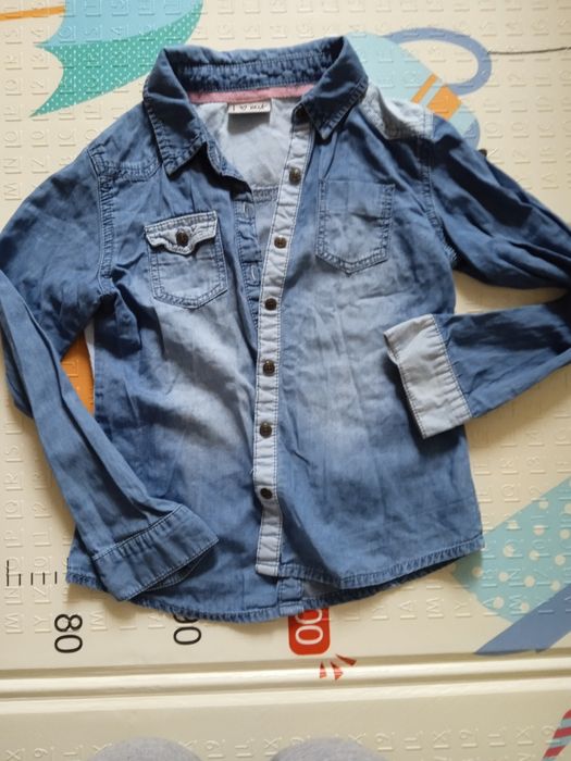 Джинсовая рубашка для девочки