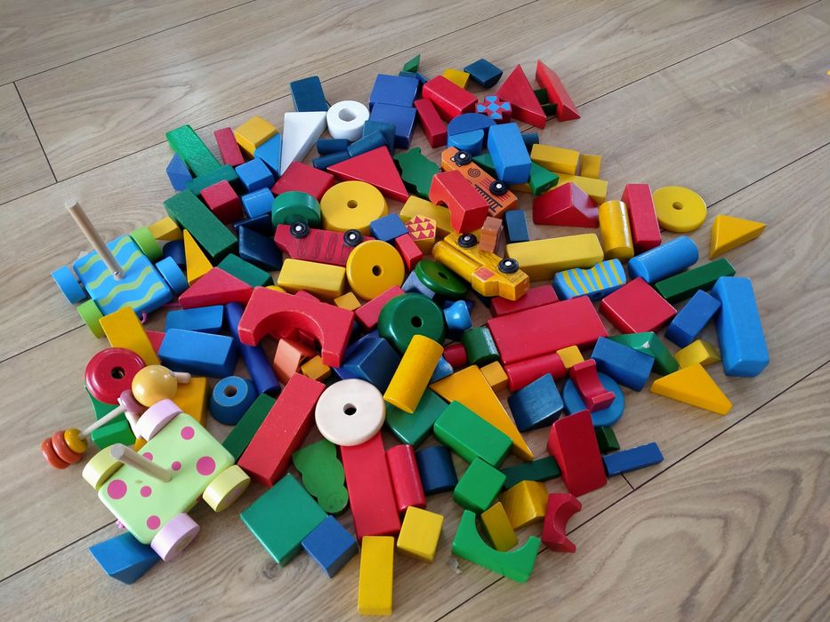 Klocki drewniane 150sztuk