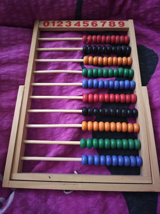 Liczydło duże drewniane