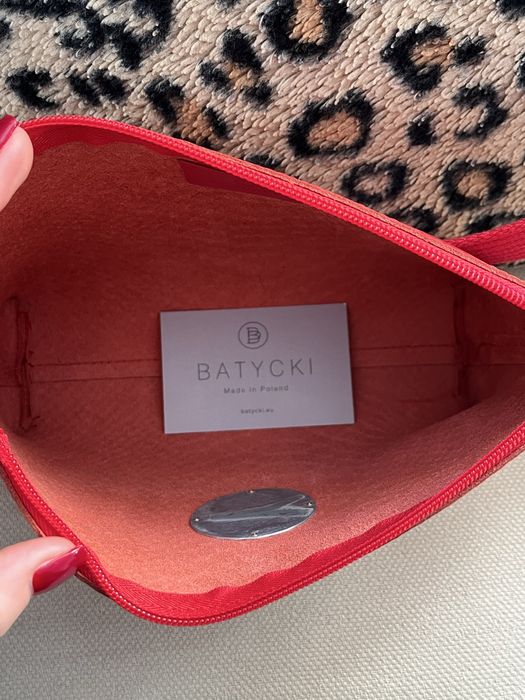 Czerwona torebka Batycki skóra naturalna