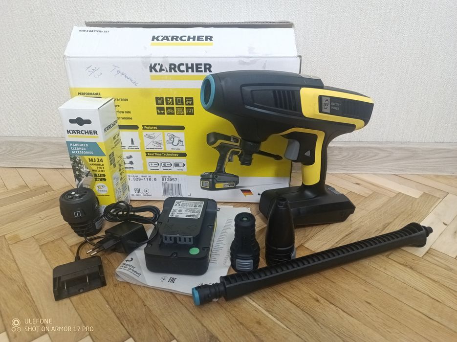 Акумуляторний апарат середнього тиску Karcher KHB 6 Battery Set +додат