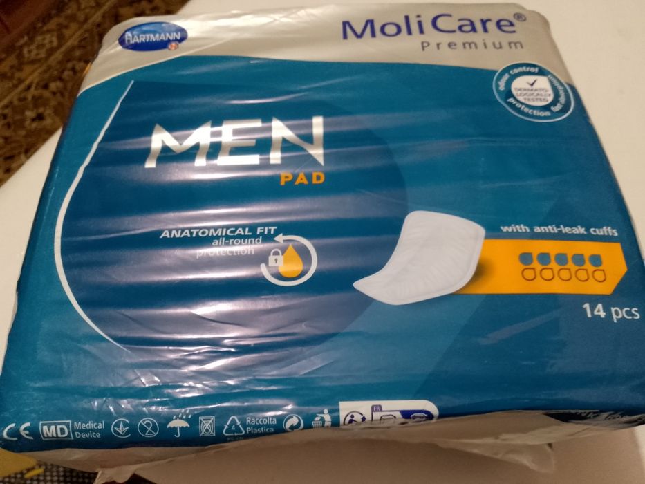 Урологічні чоловічі прокладки MOLI CARE 14 шт, Тена -20 шт