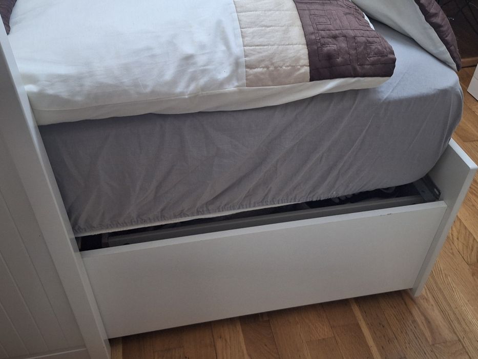 Cama hemnes ikea com colchão molaflex jubilee