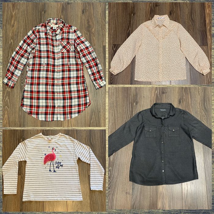 Рубашка блузка H&M, Gee Jay, Reserved, Waikiki, р. 9-10-11-12 лет