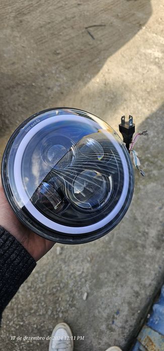 Par de Farois led patrol y60 com angel eye