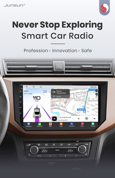 Rádio android Seat ibiza 2017-20 Carplay GPS wifi BT 2/32GB NOVO